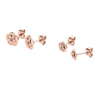 Purelei - Fiore Set di orecchini 100% acciaio inossidabile Orecchini 1 pieces Marrone chiaro unisex