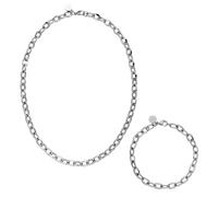 Purelei - Flowing Set di gioielli 100% acciaio inossidabile Set gioielli 1 pieces Grigio unisex