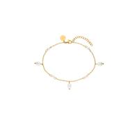 PURELEI Gioiello per i piedi 'Pearl Drop' oro / bianco perla Donna PURELEI Einheitsgröße