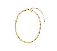 Purelei® Graceful - Collana a serpente a due strati con zirconi, in acciaio inox dorato, argento o oro rosa, lunghezza 35-45 cm, spessore 5,1 mm, Länge: 35-45 cm, Acciaio inossidabile, Abalone