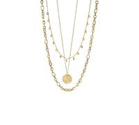 Purelei Hanalei Set di collane - Set di gioielli da donna in 3 pezzi con catena Malihini, Zodiac e Fashion Show - in acciaio inossidabile, impermeabile, regolabile 35-55 cm - Oro/Argento/Oro rosa, 55