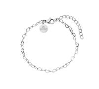 Purelei® Bracciale da donna con cuore - Elegante braccialetto a cuore in acciaio inox impermeabile - Bracciale regolabile in oro/argento - Delicato gioiello con ciondolo a forma di cuore - Regalo per
