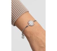 Purelei Iconic Sun Bracelet - Bracciale a catena serpente in filigrana con ciondolo a forma di sole - Acciaio inossidabile placcato oro 14K/18K - 16-19 cm - Gioiello elegante con significato