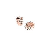 Purelei Iconic Sun Orecchini - Orecchini a perno con Sun design strutturato - Acciaio inox placcato oro 14K/18K - Statement gioielli eleganti - Impermeabile, normale, Acciaio inossidabile, abalone