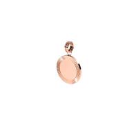 Purelei Inner Circle Charm - Ciondolo personalizzabile con effetto raggi solari - Acciaio inossidabile placcato oro 14 K - 21,9 mm Ø - Gioielli con significato - Impermeabile, 20 mm x 21 mm x 3,2 mm