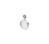 Purelei® Inner Circle Charm - Ciondolo personalizzabile con incisione e aspetto a raggi solari - in acciaio inossidabile, placcato in oro 14K/18K - 21,9 mm Ø - Gioiello con significato - Resistente