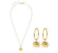 Purelei - Inner Sun Collanas 100% acciaio inossidabile Set gioielli 1 pieces Marrone chiaro unisex