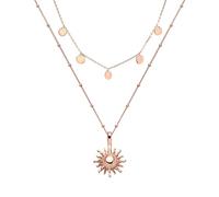 Purelei Kailua - Set di 2 collane da donna a strati - Collana Sun & Collana Kalea - Acciaio Inossidabile, impermeabile, regolabile 40-55 cm - Oro/Argento/Rose Gold - Ispirato alle Hawaii, Eine Grösse