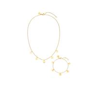 Purelei - Kalea Collana e bracciale 100% acciaio inossidabile Set gioielli 1 pieces Marrone chiaro unisex
