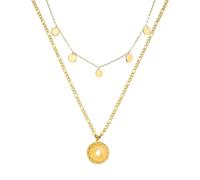 Purelei Kohala - Set di 2 collane da donna a strati con catena Kalea e catena Lolani, in acciaio inox, impermeabile, regolabile 40-50 cm, oro/argento/oro rosa, ispirato alle Hawaii, Eine Grösse