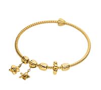 Purelei - LEI Flower M-L Set di bracciali rigidi 100% acciaio inossidabile Bracciali e Braccialetti 1 pieces Marrone chiaro unisex
