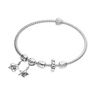 Purelei - LEI Flower M-L Set di bracciali rigidi 100% acciaio inossidabile Bracciali e Braccialetti 1 pieces Grigio unisex