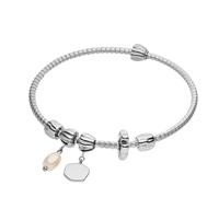 Purelei - LEI Pearl S-M Set di bracciali rigidi 100% acciaio inossidabile Bracciali e Braccialetti 1 pieces Grigio unisex
