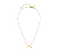 Purelei - Letter Heart K Collana 100% acciaio inossidabile Collane 1 pieces Marrone chiaro unisex