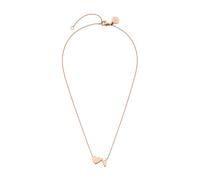 Purelei - Letter Heart V Collana 100% acciaio inossidabile Collane 1 pieces Marrone chiaro unisex