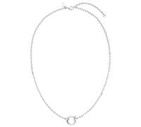 Purelei Maikai - Collana da donna in argento chiaro, in acciaio inox placcato argento, lunghezza 40-45 cm