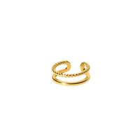 Purelei - Mau Anello 100% acciaio inossidabile Anelli 1 pieces Marrone chiaro female