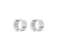 PURELEI Orecchini a cerchio Bold - Orecchini in acciaio inox impermeabile, design moderno con linee pulite, disponibili in oro, argento o oro rosa, normale, Acciaio inossidabile, abalone