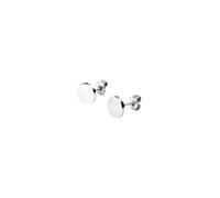 PURELEI® Orecchini da uomo - Orecchini rotondi in acciaio inox placcato oro 18 carati o argento - Design minimalista - 7,5 mm di diametro - Gioielli senza tempo per uomini, Normal, Acciaio