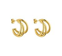 Purelei Orecchini Eono (oro) - Orecchini donna in resistente acciaio inossidabile - impermeabili da donna - Diametro 2,0cm - Gioielli per un look personalizzato
