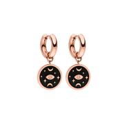 PURELEI Orecchini 'Galaxy' oro rosé / nero / trasparente Donna - Abbigliamento - Occasioni - Matrimonio - Per la madre della sposa - Scarpe e accessori - Gioielli PURELEI One Size