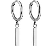 PURELEI® Orecchini Huli Creole (Argento) - Orecchini donna in resistente acciaio inossidabile - Orecchini argento impermeabili da donna - Diametro 1,6 cm cm - Gioielli per un look personalizzato