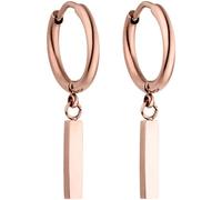 Purelei Orecchini Huli Creole - Orecchini donna in resistente acciaio inossidabile - Orecchini argento impermeabili da donna - Diametro 1,6 cm cm - Gioielli per un look personalizzato