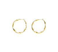 PURELEI Orecchini Ke Kai - Orecchini da donna in acciaio inox durevole - Orecchini impermeabili da donna - 4,2 cm di diametro - Bigiotteria per il tuo look personalizzato, 42 Millimeter, Acciaio