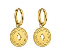 Purelei Orecchini Lolani (oro) - Orecchini donna in resistente acciaio inossidabile - Orecchini oro impermeabili da donna - Diametro 1,4 cm - Gioielli per un look personalizzato