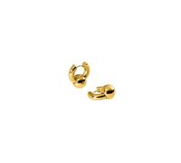 Purelei® Orecchini Orbit - Orecchini a cerchio trasformabili con ciondoli a sfera rimovibili, in acciaio inox placcato oro 18 carati, 20 mm, gioielli da donna