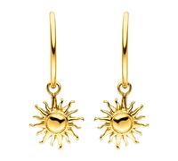 PURELEI® Orecchini Sun (oro) - Orecchini donna in resistente acciaio inossidabile - impermeabili da donna - Diametro 1,4 cm - Gioielli per un look personalizzato