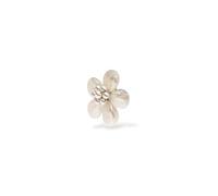 Purelei Pearly Flower Charm da donna, pendente in acciaio inossidabile con perle di conchiglia, charm floreale con moschettone nascosto, 18 x 2,6 mm, Acciaio inossidabile, Agata