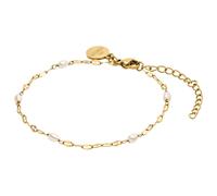 Purelei - Perla delicata Bracciale 100% acciaio inossidabile Bracciali e Braccialetti 1 pieces Marrone chiaro unisex