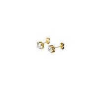 Purelei® Pristine - Orecchini senza tempo con zirconi 6 mm in oro, argento e oro rosa, Normal, Acciaio inossidabile, Abalone