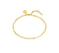 Purelei® Pure Cavigliera da donna - acciaio inossidabile placcato oro rosa/argento - regolabile 21 - 25 cm - design filigranato con piastrine lucide - cavigliera da donna - impermeabile, Eine Grösse