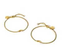 Purelei - Rainbow Love Bracciales 100% acciaio inossidabile Set gioielli 1 pieces Marrone chiaro unisex