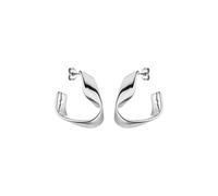 Purelei® River Orecchini - Elegante design a nastro di Möbius per armonia senza tempo, orecchini da donna, placcati in oro 18K, orecchini per le donne, 24,7 mm, Acciaio inossidabile, Abalone