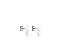 Purelei® Sea Breeze - Orecchini da donna con stella marina, in acciaio inox, impermeabili, con perle scintillanti, regalo per donne, Acciaio inossidabile