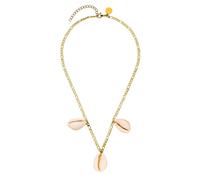 Purelei Sea Shell Chain - Catena impermeabile e regolabile, in acciaio inox con ciondolo a conchiglia, placcato oro 14 K/18 K, dichiarazione estiva con aloha Vibes, Eine Grösse, Acciaio inossidabile