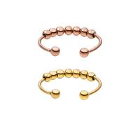 Purelei® Shade Anxiety Ring - Fidget - Anello da donna in acciaio inox durevole - Anelli impermeabili - Disponibile in misure regolabili da 50 a 66 - Gioielli da donna, 50-60, Acciaio inossidabile