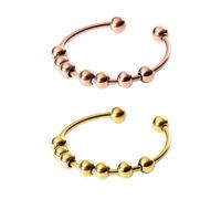 Purelei Shade Anxiety Ring Fidget - Anello da donna in acciaio inox resistente, impermeabile, disponibile in misure regolabili da 50 a 66, gioielli da donna