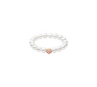 Purelei Shiny Bloom - Anello da donna elastico impermeabile con perle, elegante anello con perle di conchiglia, regalo per donna, diverse misure