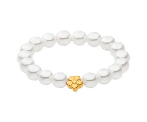 Purelei - Shiny Bloom Anello di perle 100% acciaio inossidabile Anelli 1 pieces Marrone chiaro female