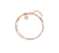 Purelei Sleeky Unison, bracciale da donna in acciaio inossidabile resistente, bracciale resistente all'acqua con perle di ametista, lunghezza regolabile 16-19 cm