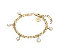 Purelei Soft Shine Bracciale in Madreperla Acciaio Inossidabile Impermeabile, Eine Grösse, Acciaio inossidabile, Agata