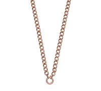 Purelei Structure - Collana da donna a maglie con anello, elegante collana in acciaio inox, moderna collana, regolabile, gioiello regalo per donne, Eine Grösse, Acciaio inossidabile, abalone