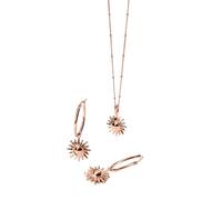 Purelei Sun - Collana da donna con ciondolo a forma di sole, in acciaio inossidabile, resistente all'acqua, regolabile da 50 a 55 cm, simbolo di gioia di vivere e fiducia in se stessa, oro, argento