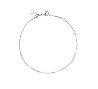 Purelei Surprise Bracciale (oro, argento, oro rosa), impermeabile, da donna, elegante e semplice, in acciaio inox, regalo per donne, lunghezza regolabile da 17 a 20,5 cm, 17 centimeters, Acciaio