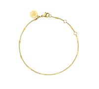 Purelei Surprise Bracciale (oro, argento, oro rosa), impermeabile, da donna, elegante e semplice, in acciaio inox, regalo per donne, lunghezza regolabile da 17 a 20,5 cm, 17 centimeters, Acciaio