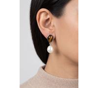 PURELEI Tiger's Eye Pearl Perlenohrringe Silver Taglia: OS | Orecchini Outlet | Donna | Bianco